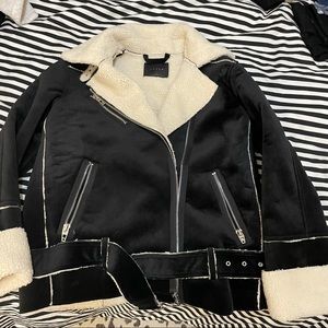 Black and white Sherpa jacket - Blank nyc